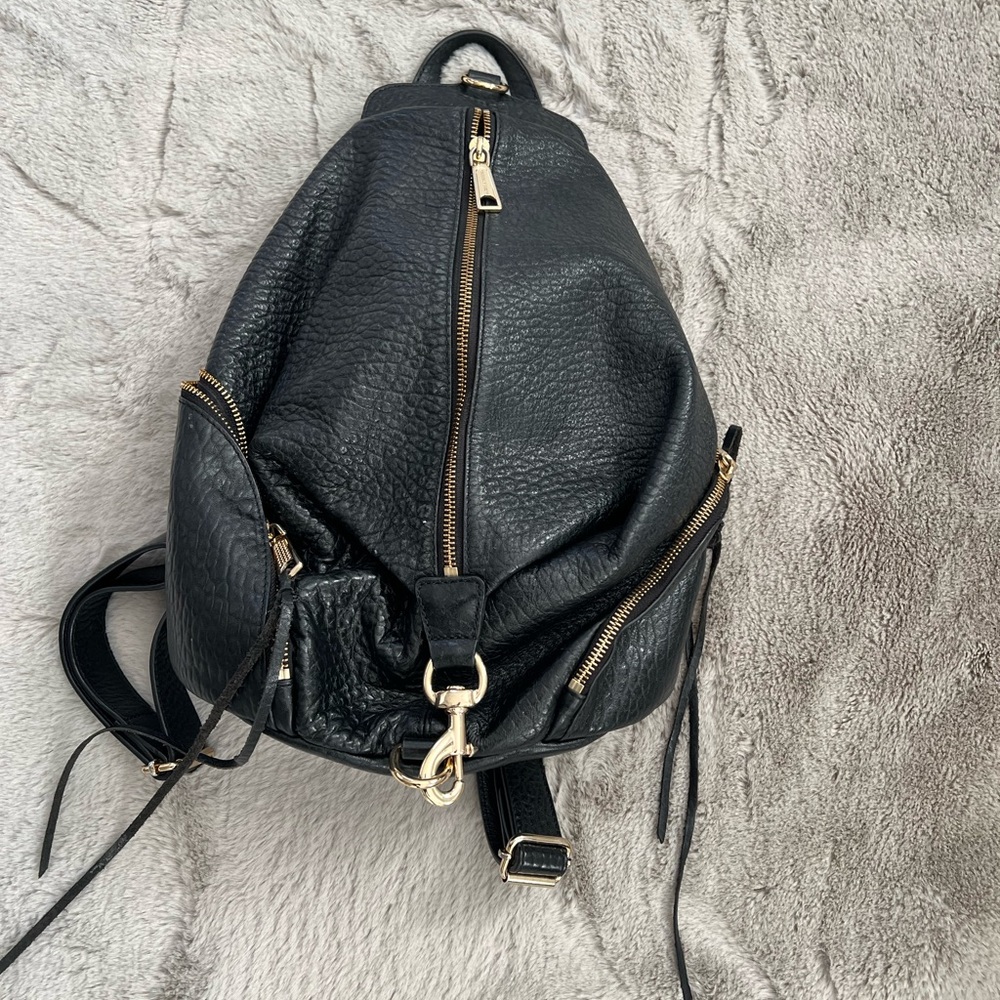 Rebecca Minkoff - Black Leather Backpack 
Large size
